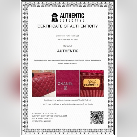 Authentic Chanel Quilted Caviar Long Flap Wallet - Silver Hardware - Picture 5 of 16